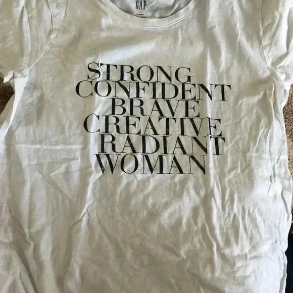 Gap Favorite T Strong Confident Brave Creative Radiant Woman - Picture 2 of 5
